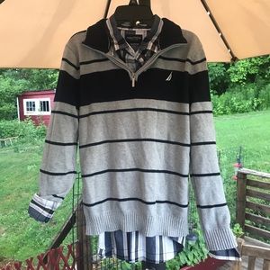 Boys Nautica Large Sweater/Shirt Set